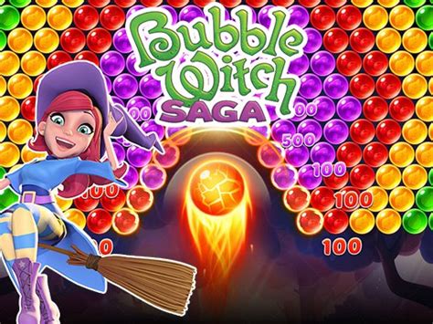Bubble shooter witch